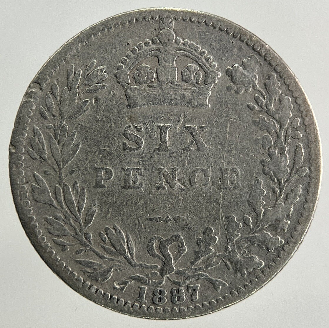 1887 Victoria Sixpence Silver Coin | Collectable Grade