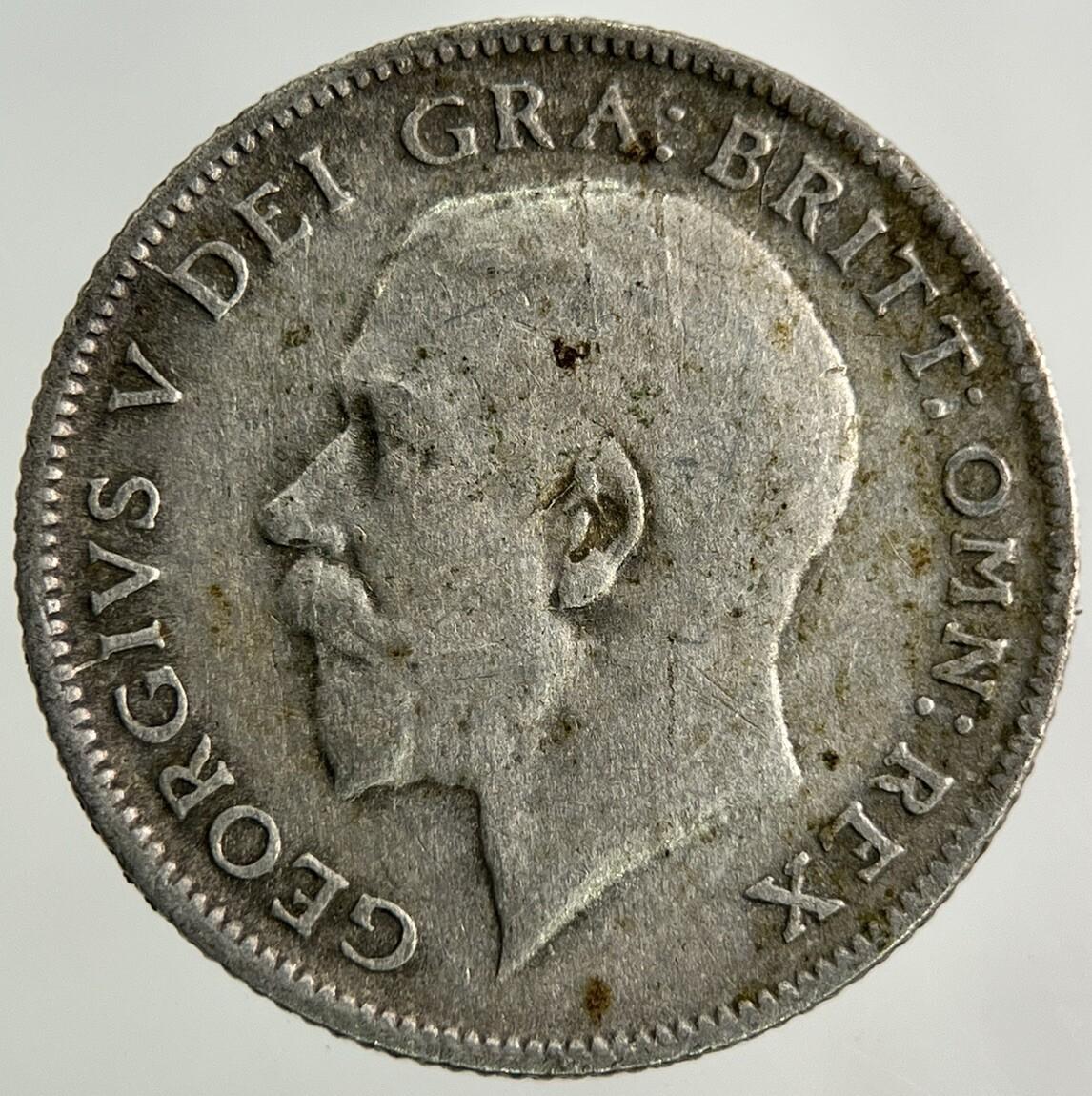 1921 George V Sixpence Silver Coin | Very High Grade