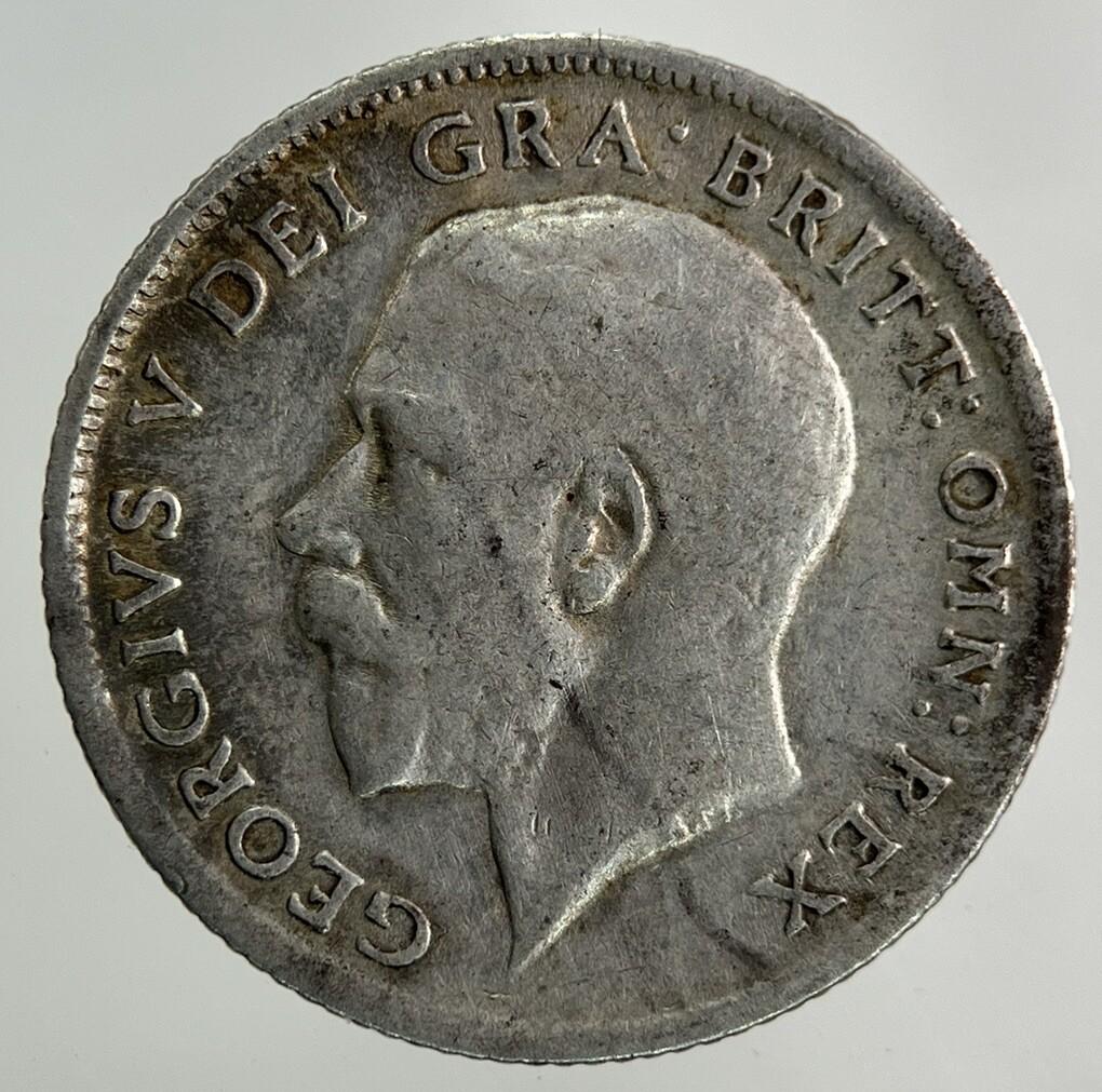 1918 George V Sixpence Silver Coin | Very High Grade