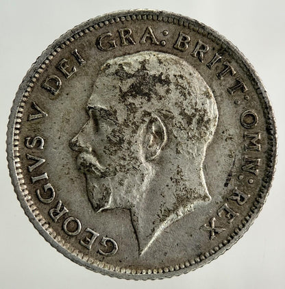 1914 George V Sixpence Silver Coin | Very High Grade