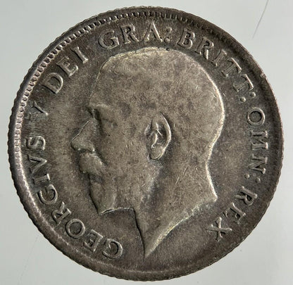 1918 George V Sixpence Silver Coin | Very High Grade
