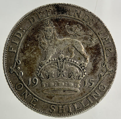 1915 George V One Shilling Silver Coin | Very High Grade