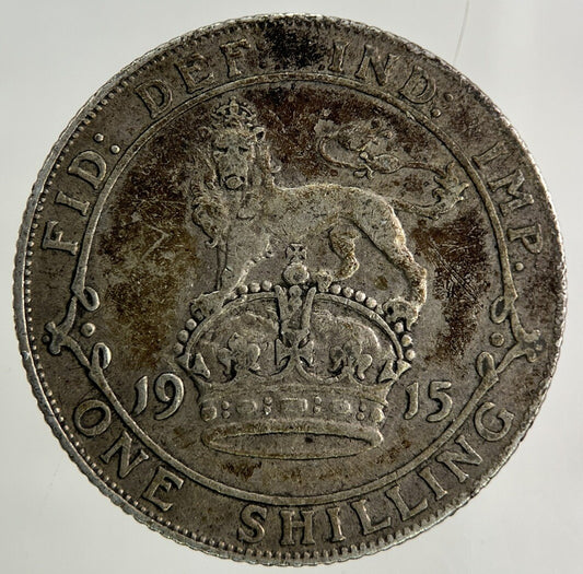 1915 George V One Shilling Silver Coin | Very High Grade