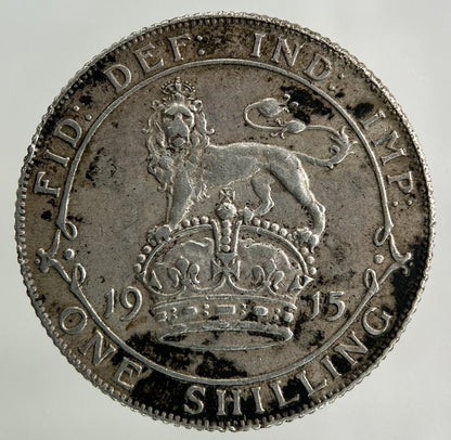1915 George V One Shilling Silver Coin | Very High Grade