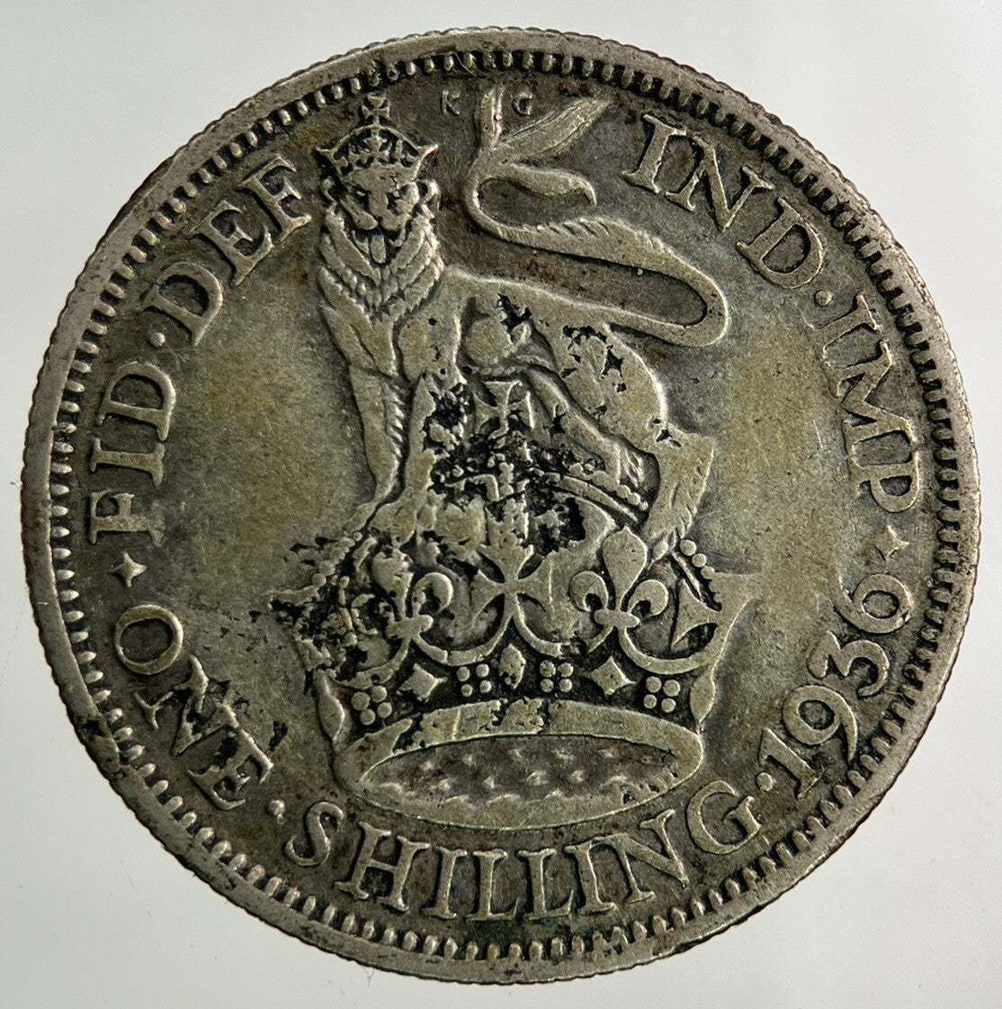 1936 George V One Shilling Silver Coin | Collectable Grade