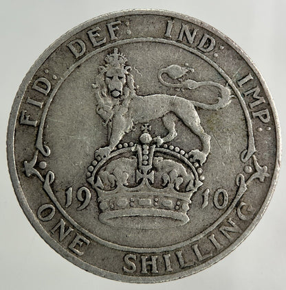 1910 Edward VII One Shilling Silver Coin | Very High Grade