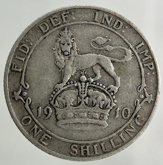 1910 Edward VII One Shilling Silver Coin | Very High Grade