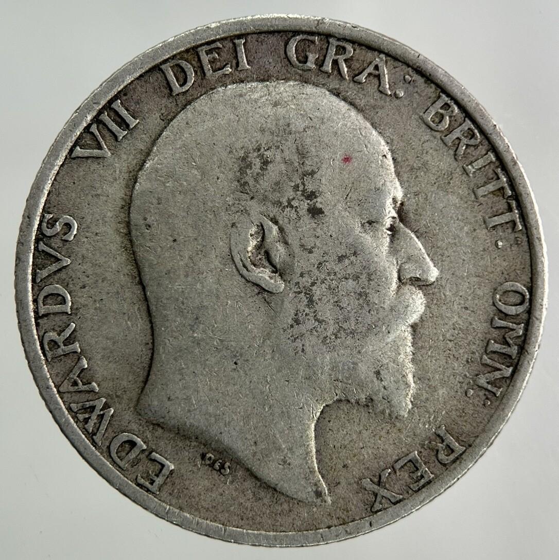1910 Edward VII One Shilling Silver Coin | Very High Grade