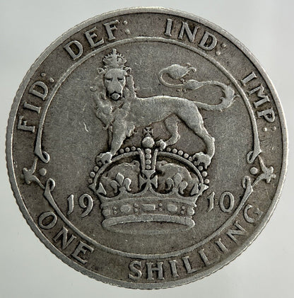1910 Edward VII One Shilling Silver Coin | Very High Grade