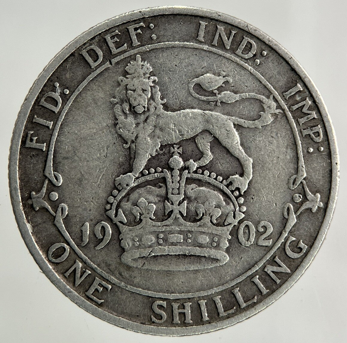1902 Edward VII One Shilling Silver Coin | Very High Grade
