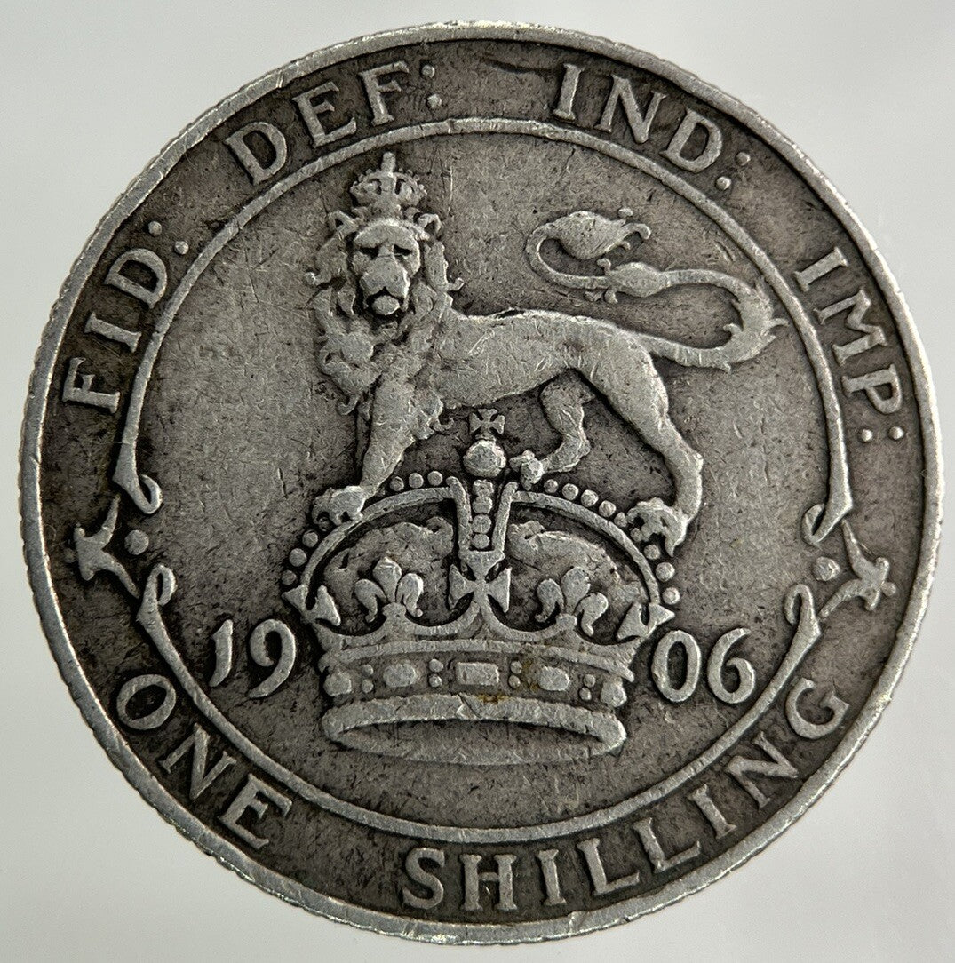 1906 Edward VII One Shilling Silver Coin | Very High Grade