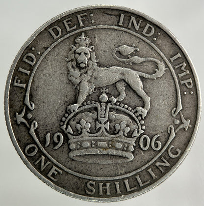 1906 Edward VII One Shilling Silver Coin | Very High Grade