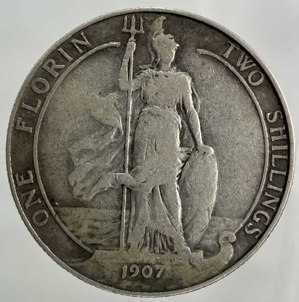 1907 Edward VII Florin Silver Coin | Fine Collectable Grade
