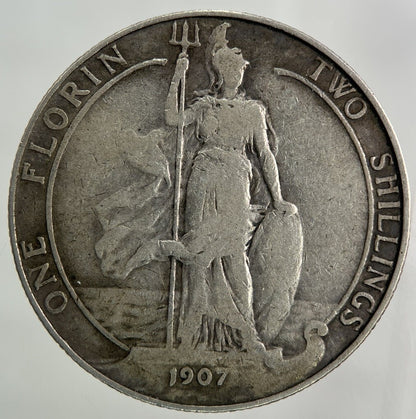 1907 Edward VII Florin Silver Coin | Fine Collectable Grade