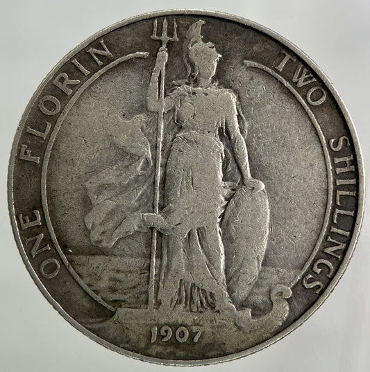 1907 Edward VII Florin Silver Coin | Fine Collectable Grade