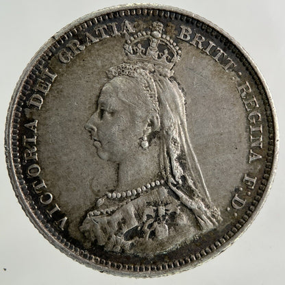 1887 Victoria One Shilling Silver Coin | Very High Grade
