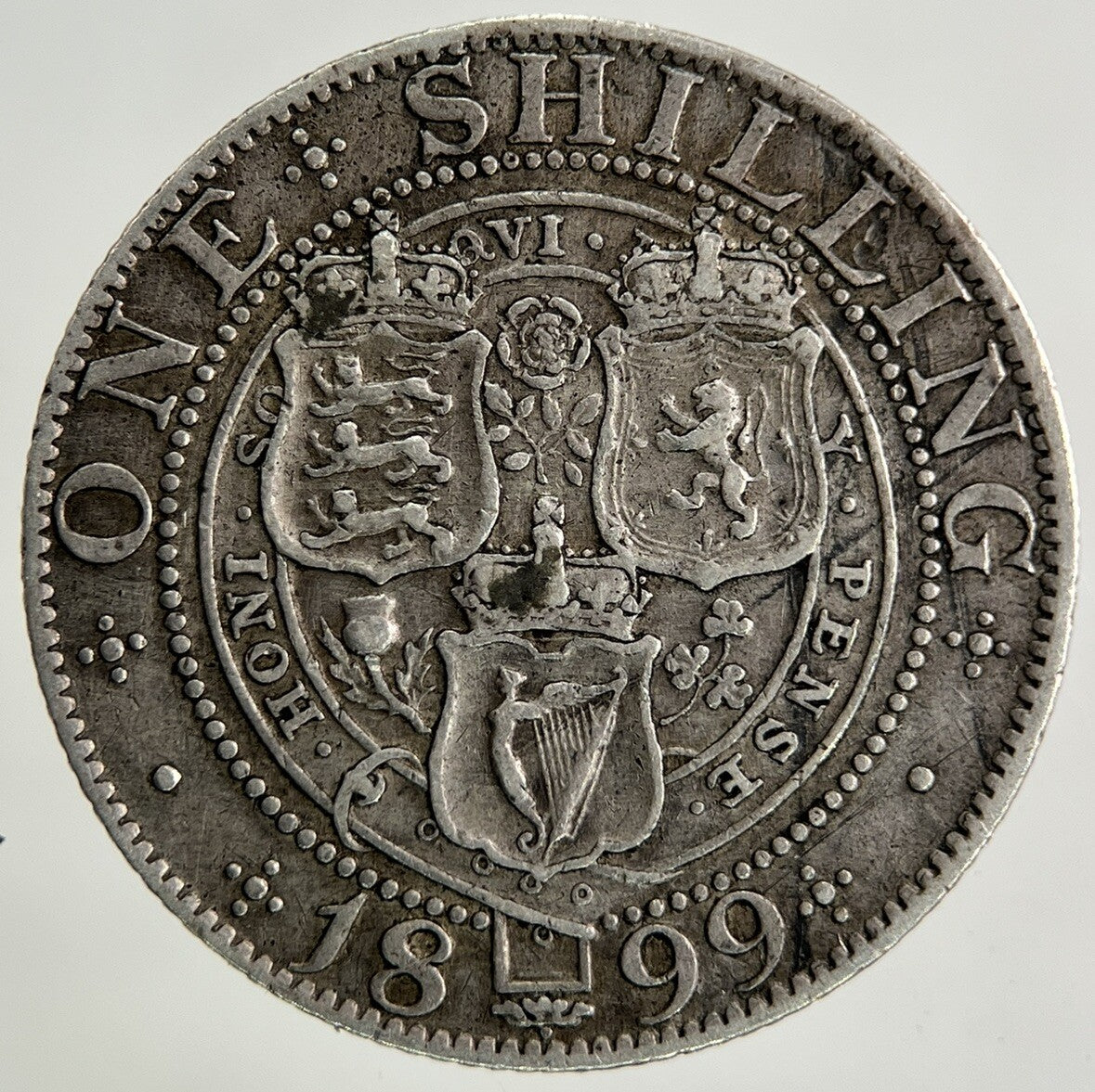 1899 Victoria One Shilling Silver Coin | Very High Grade