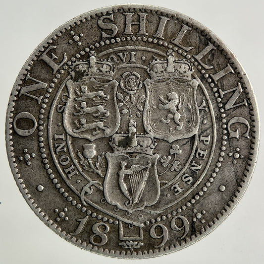 1899 Victoria One Shilling Silver Coin | Very High Grade