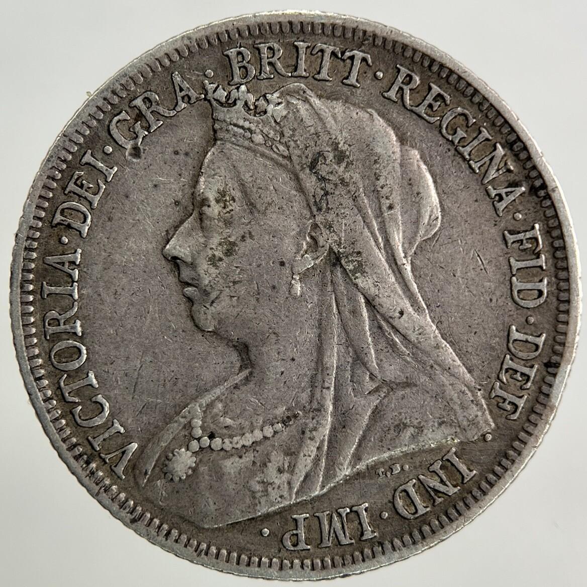1899 Victoria One Shilling Silver Coin | Very High Grade
