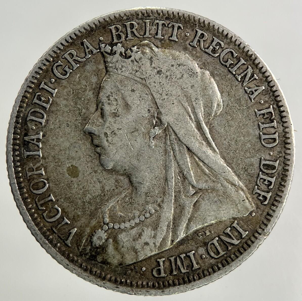 1900 Victoria One Shilling Silver Coin | Very High Grade