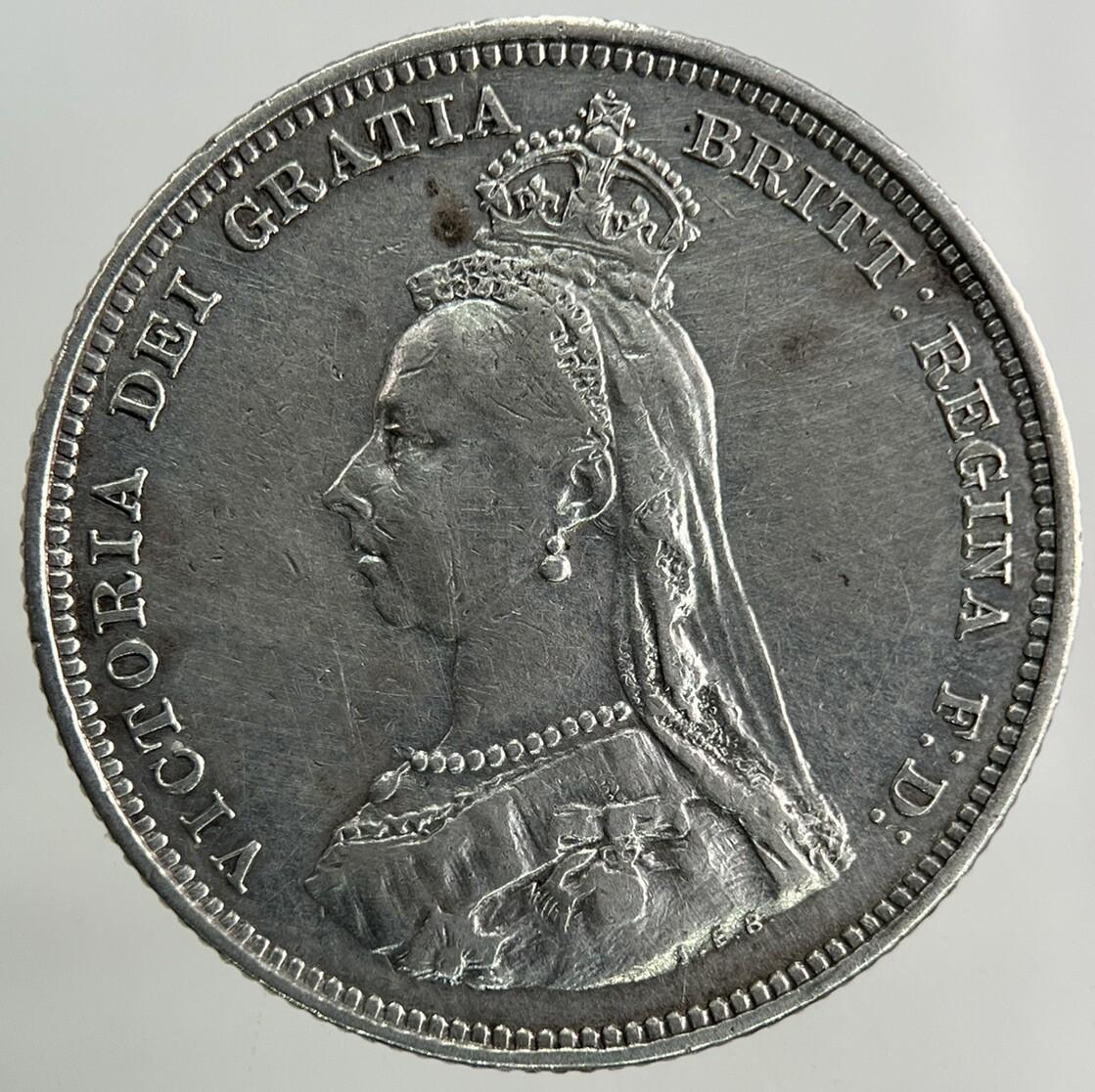 1887 Victoria One Shilling Silver Coin | Very High Grade