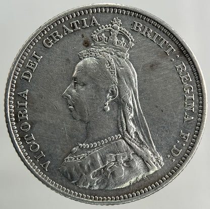 1887 Victoria One Shilling Silver Coin | Very High Grade