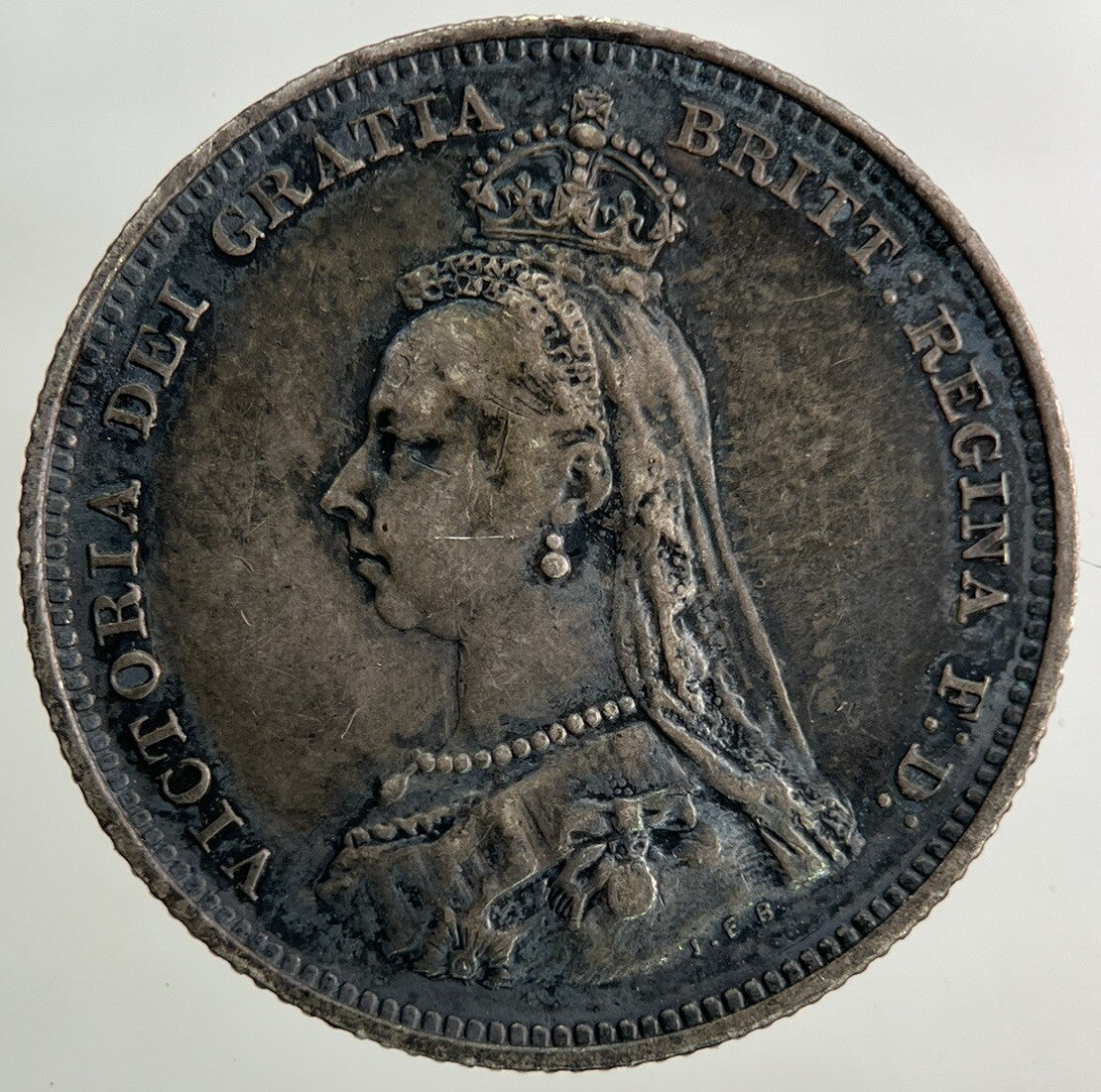 1887 Victoria One Shilling Silver Coin | Fine Collectable Grade