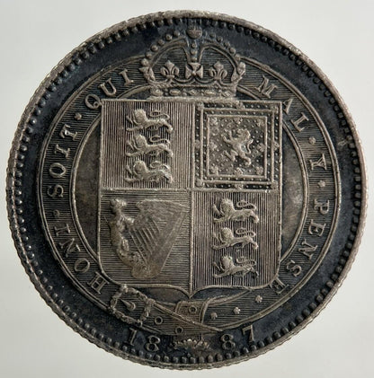 1887 Victoria One Shilling Silver Coin | Fine Collectable Grade
