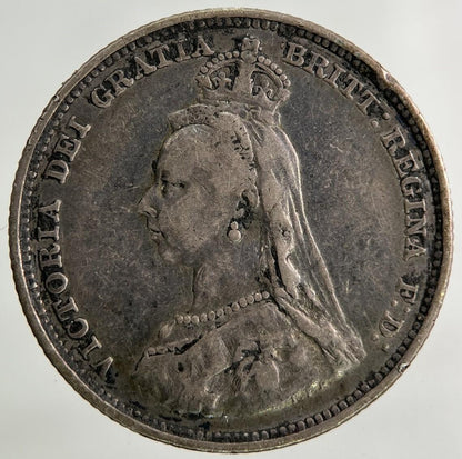 1887 Victoria One Shilling Silver Coin | Fine Collectable Grade
