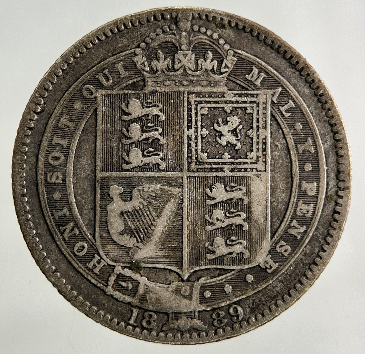 1889 Victoria One Shilling Silver Coin | Fine Collectable Grade