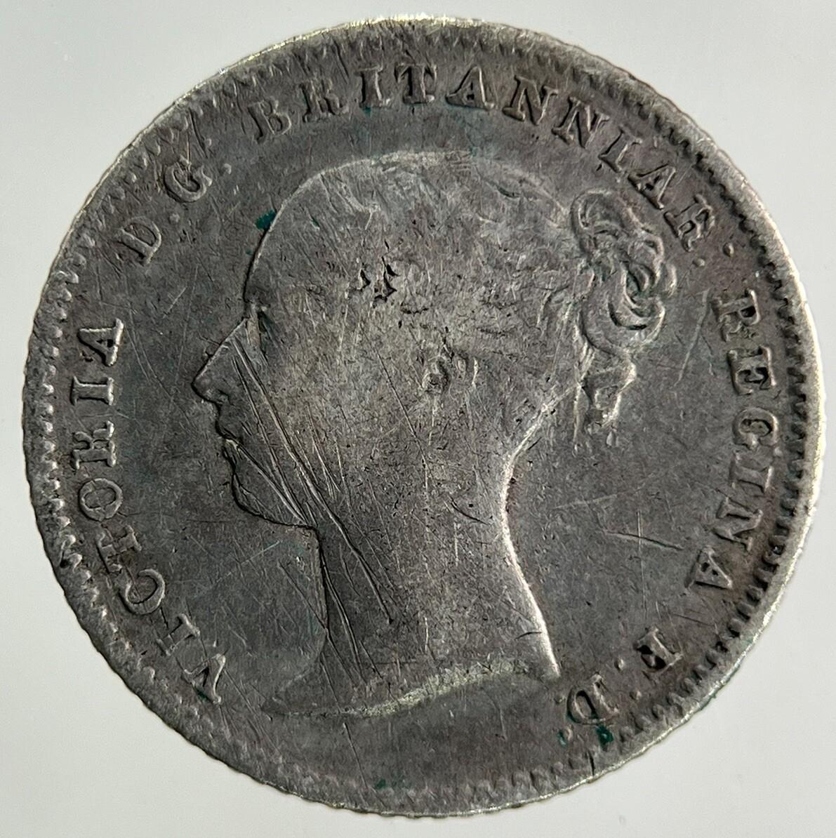 1842 Victoria Groat Four-Pence Silver Coin | Fine Collectable Grade