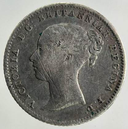 1842 Victoria Groat Four-Pence Silver Coin | Fine Collectable Grade