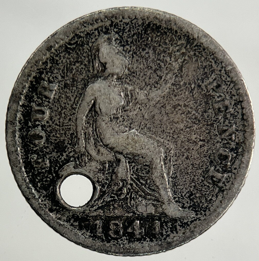 1844 Victoria Groat Four-Pence Silver Coin | Collectable Grade