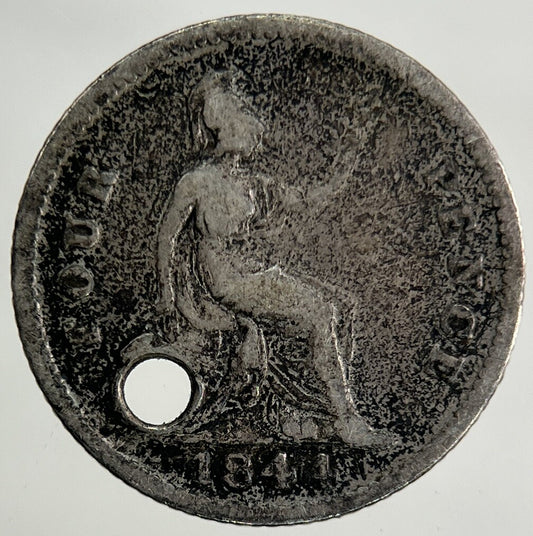 1844 Victoria Groat Four-Pence Silver Coin | Collectable Grade