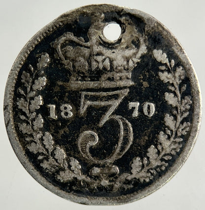 1870 Victoria Threepence Silver Coin | Collectable Grade