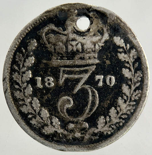 1870 Victoria Threepence Silver Coin | Collectable Grade