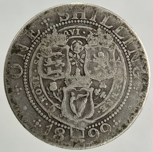 1899 Victoria Shilling Silver Coin | Collectable Grade