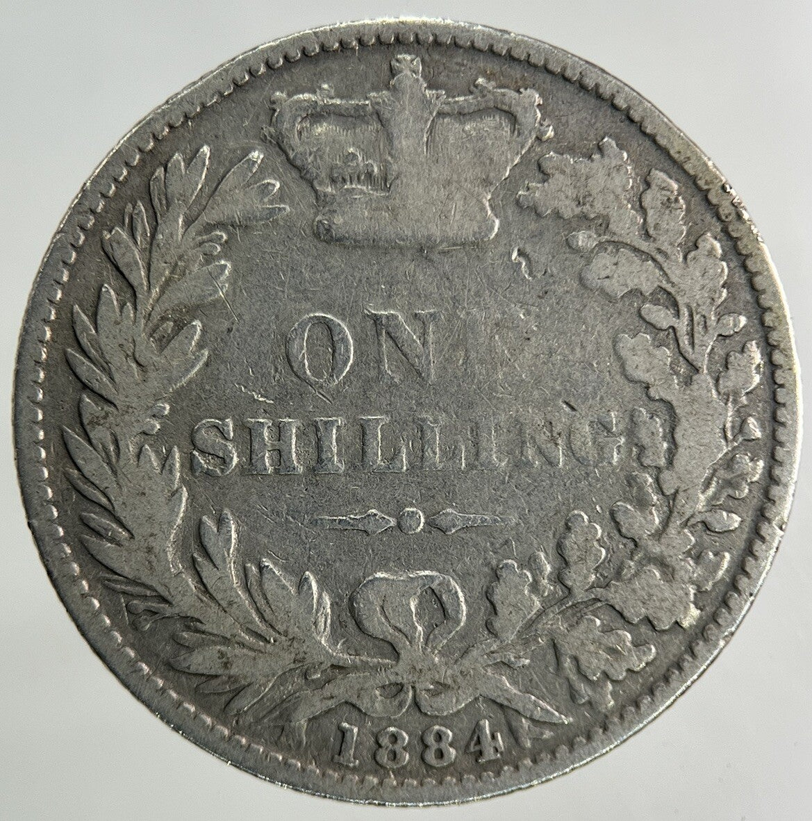 1884 Victoria Shilling Silver Coin | Collectable Grade
