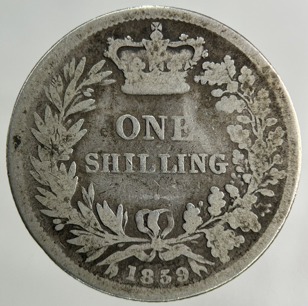 1859 Victoria Shilling Silver Coin | Collectable Grade