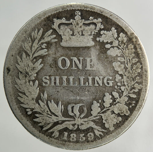 1859 Victoria Shilling Silver Coin | Collectable Grade