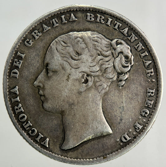1859 Victoria Shilling Silver Coin | Fine Collectable Grade