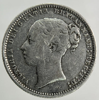 1872 Victoria Shilling Silver Coin | Fine Collectable Grade