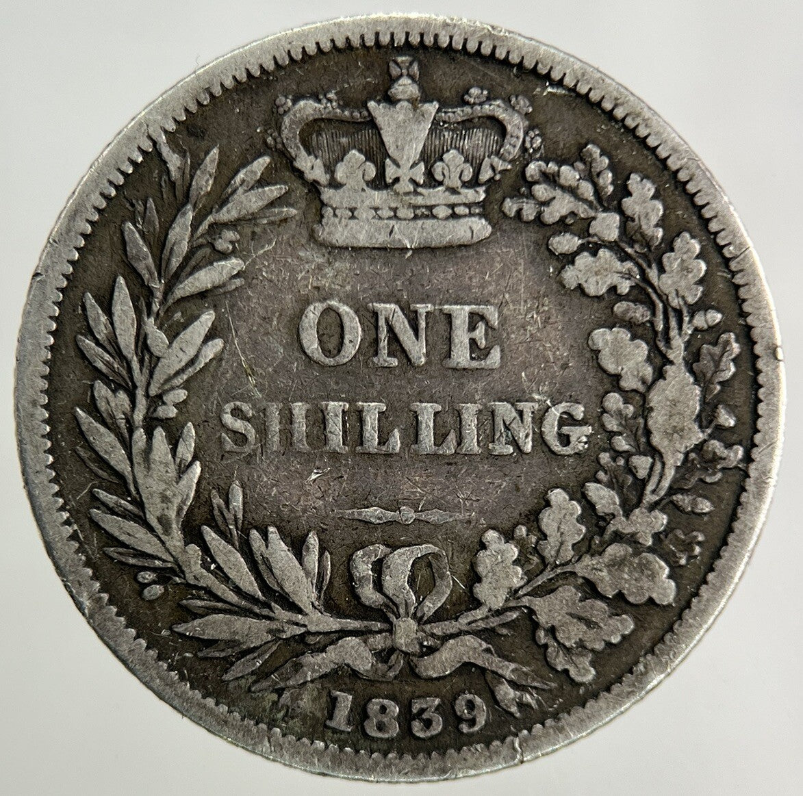1839 Victoria Shilling Silver Coin | Fine Collectable Grade