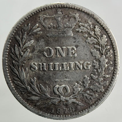 1879 Victoria Shilling Silver Coin | Fine Collectable Grade