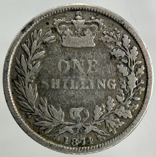 1874 Victoria Shilling Silver Coin | Collectable Grade