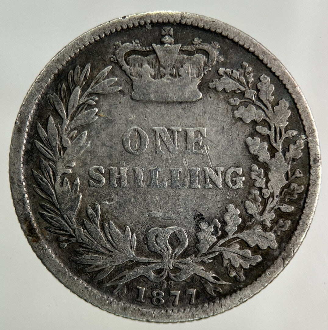 1877 Victoria Shilling Silver Coin | Collectable Grade
