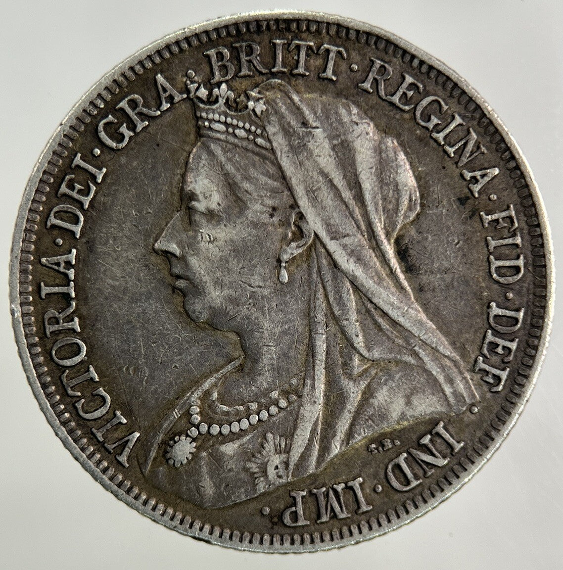 1894 Victoria Shilling Silver Coin | Very High Grade