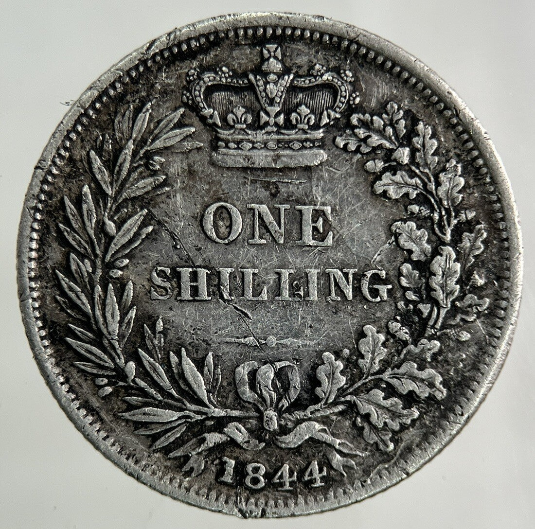 1844 Victoria Shilling Silver Coin | Very High Grade