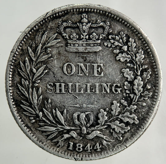 1844 Victoria Shilling Silver Coin | Very High Grade