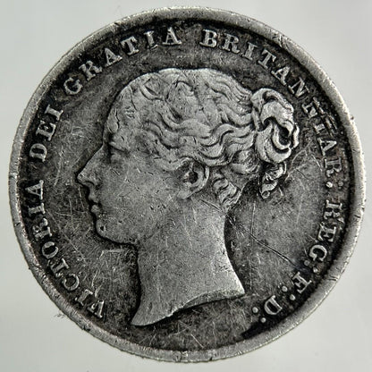 1844 Victoria Shilling Silver Coin | Very High Grade